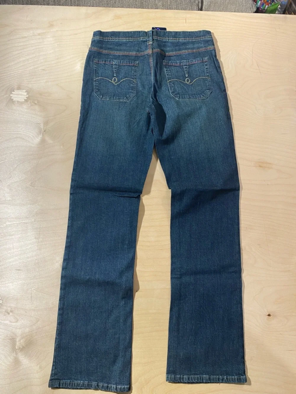 Y2K Lady Enyce Women’s Dark Blue Straight-Leg Jeans 28 (RB)